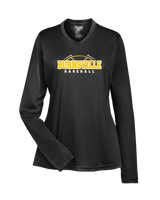 Burnsville HS Baseball Twill - Womens Performance Long Sleeve