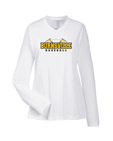 Burnsville HS Baseball Twill - Womens Performance Long Sleeve