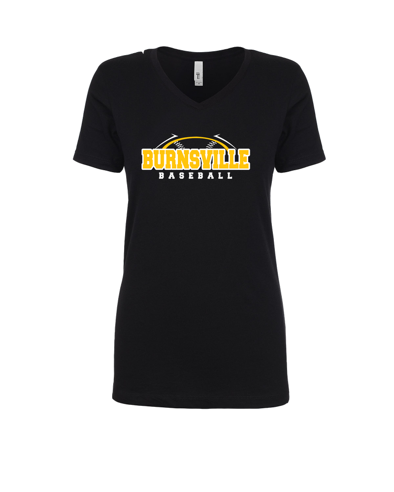 Burnsville HS Baseball Twill - Womens V-Neck