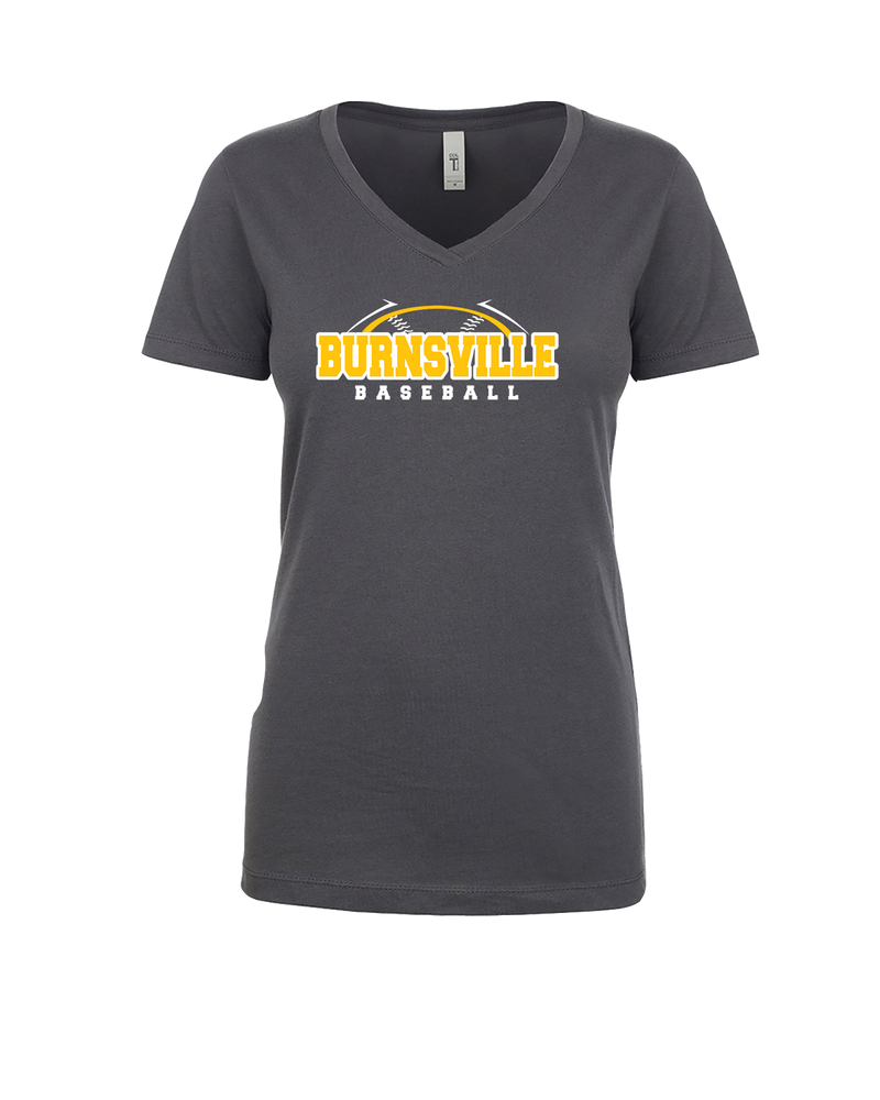 Burnsville HS Baseball Twill - Womens V-Neck