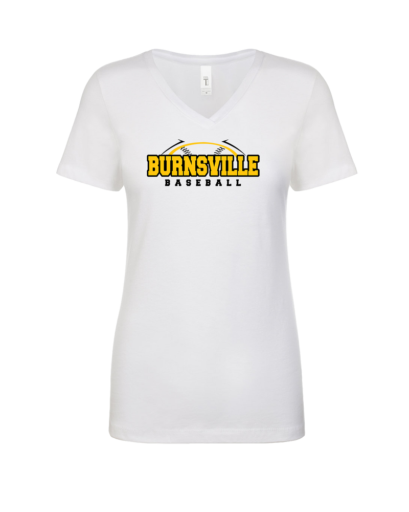 Burnsville HS Baseball Twill - Womens V-Neck