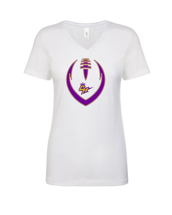 Camp Hardy Football Full Football - Womens Vneck