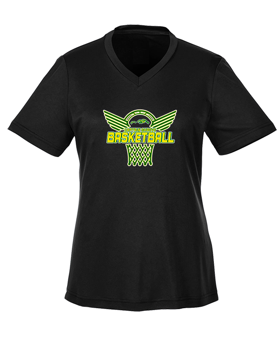 Captain Shreve HS Boys Basketball Nothing But Net - Womens Performance Shirt