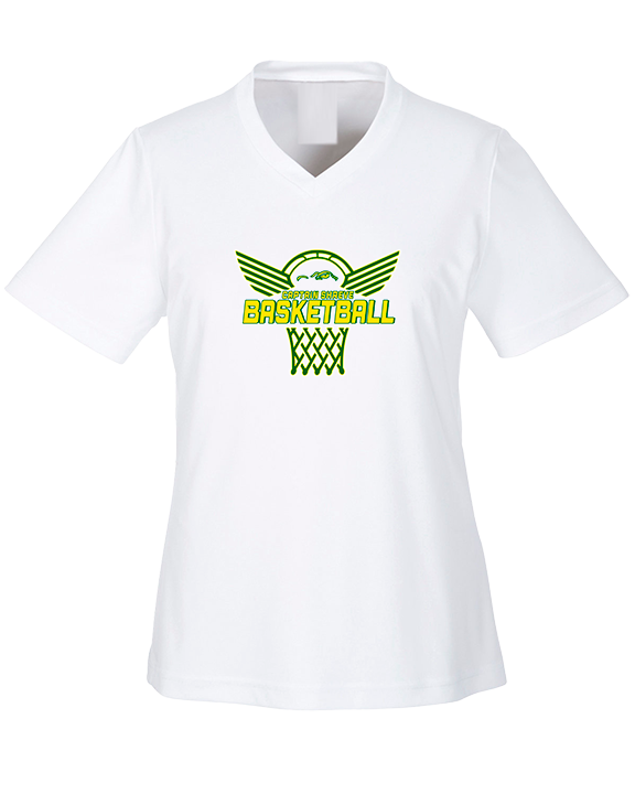 Captain Shreve HS Boys Basketball Nothing But Net - Womens Performance Shirt