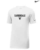 Carbondale HS Softball Block - Mens Nike Cotton Poly Tee