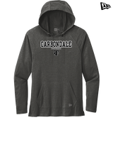 Carbondale HS Softball Block - New Era Tri-Blend Hoodie