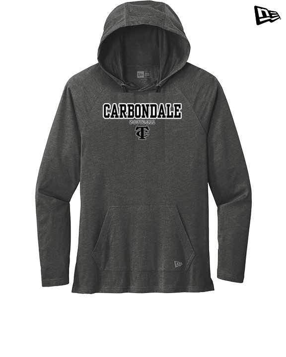 Carbondale HS Softball Block - New Era Tri-Blend Hoodie