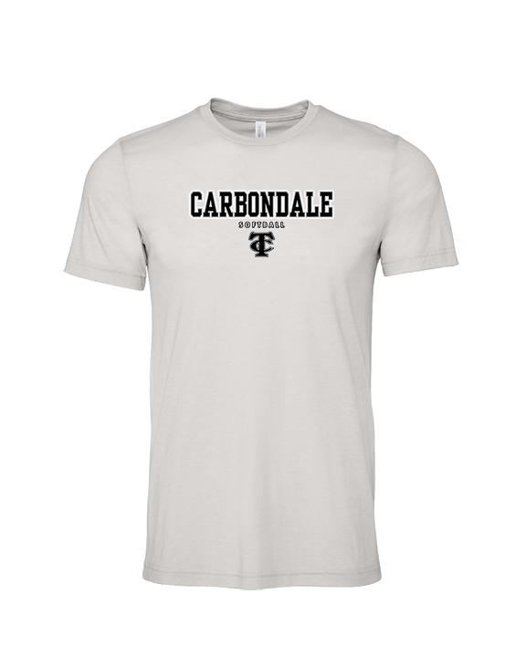 Carbondale HS Softball Block - Tri - Blend Shirt