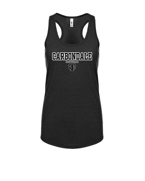 Carbondale HS Softball Block - Womens Tank Top