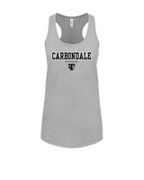 Carbondale HS Softball Block - Womens Tank Top