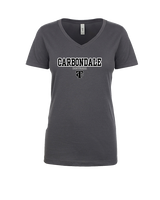 Carbondale HS Softball Block - Womens V-Neck