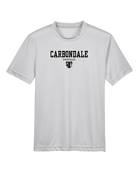 Carbondale HS Softball Block - Youth Performance Shirt