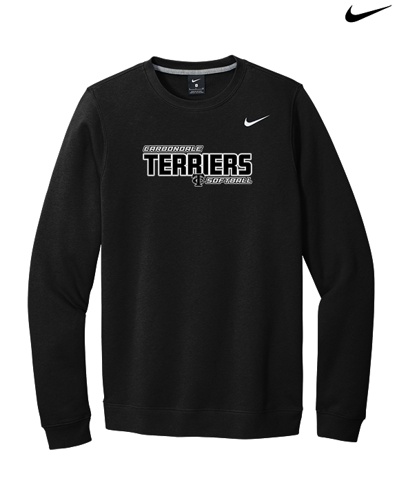 Carbondale HS Softball Bold - Mens Nike Crewneck