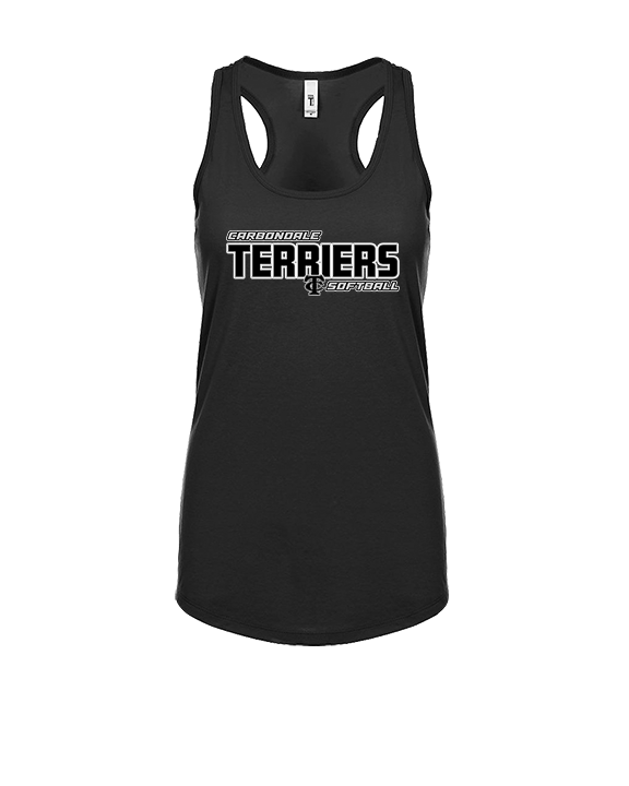 Carbondale HS Softball Bold - Womens Tank Top