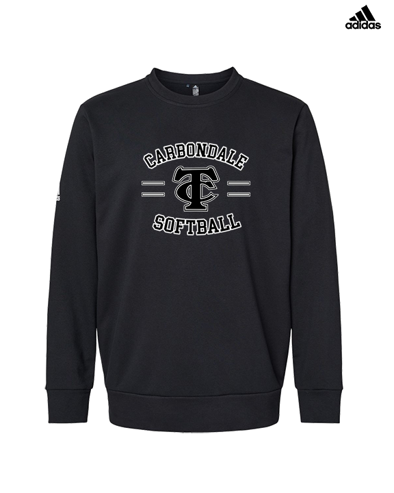 Carbondale HS Softball Curve - Mens Adidas Crewneck