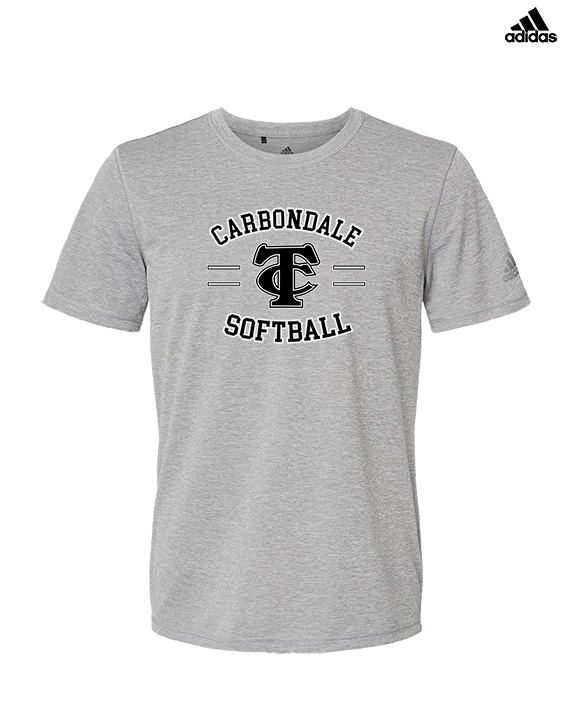 Carbondale HS Softball Curve - Mens Adidas Performance Shirt