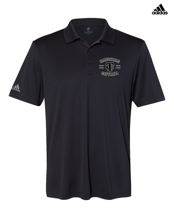 Carbondale HS Softball Curve - Mens Adidas Polo