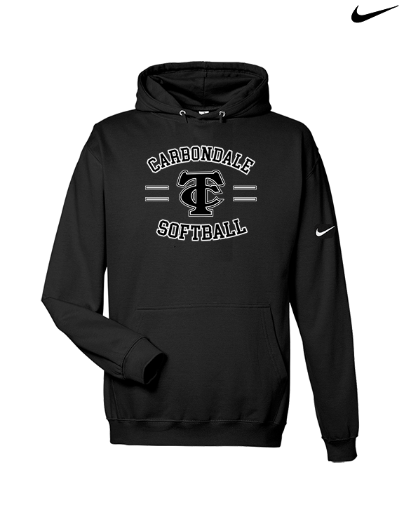 Carbondale HS Softball Curve - Nike Club Fleece Hoodie