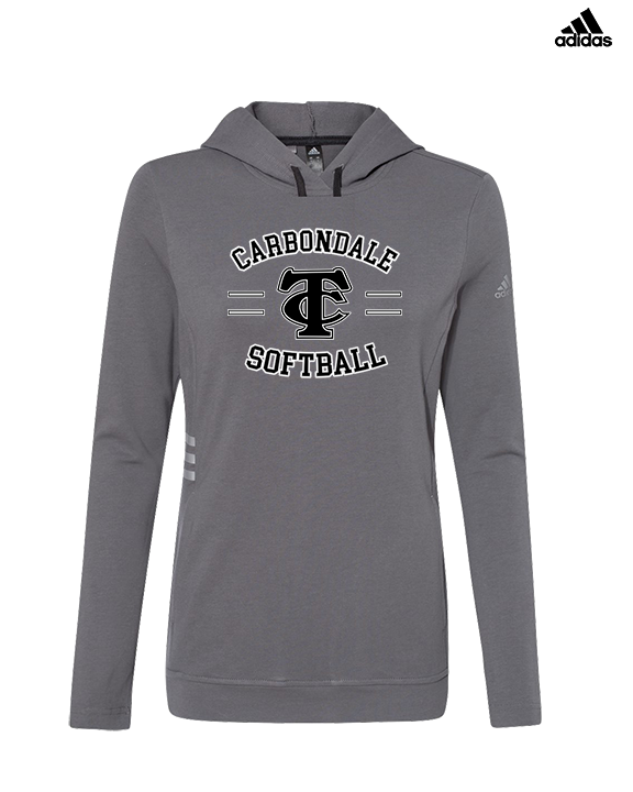 Carbondale HS Softball Curve - Womens Adidas Hoodie