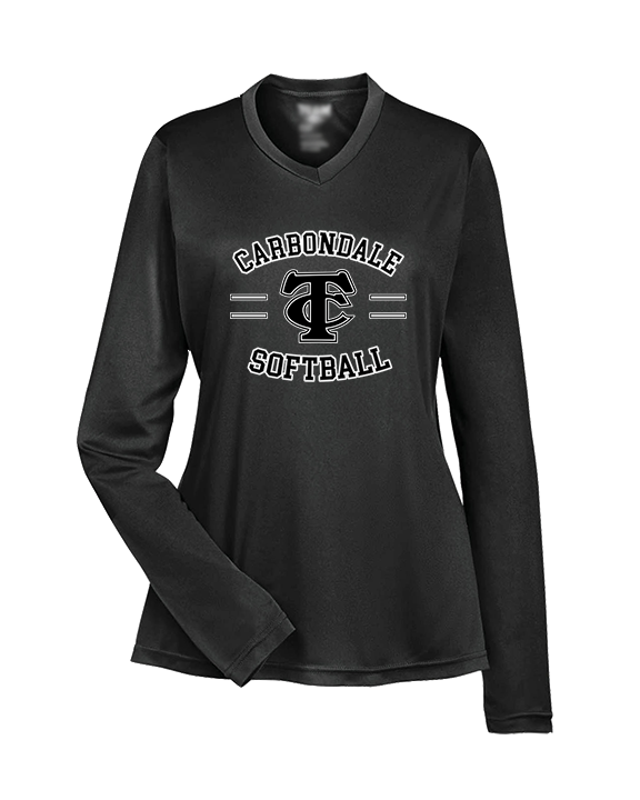 Carbondale HS Softball Curve - Womens Performance Longsleeve