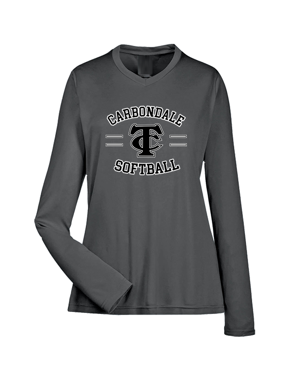 Carbondale HS Softball Curve - Womens Performance Longsleeve