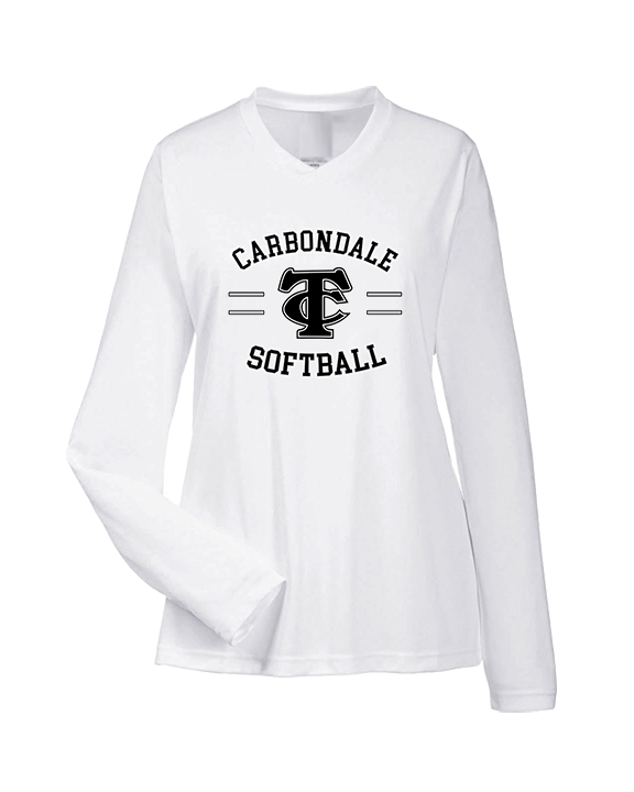 Carbondale HS Softball Curve - Womens Performance Longsleeve