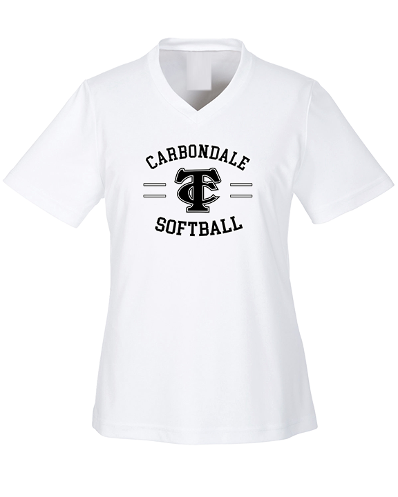 Carbondale HS Softball Curve - Womens Performance Shirt