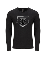 Carbondale HS Softball Plate - Tri - Blend Long Sleeve