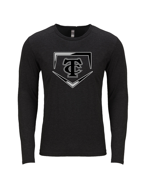 Carbondale HS Softball Plate - Tri - Blend Long Sleeve