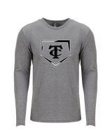 Carbondale HS Softball Plate - Tri - Blend Long Sleeve