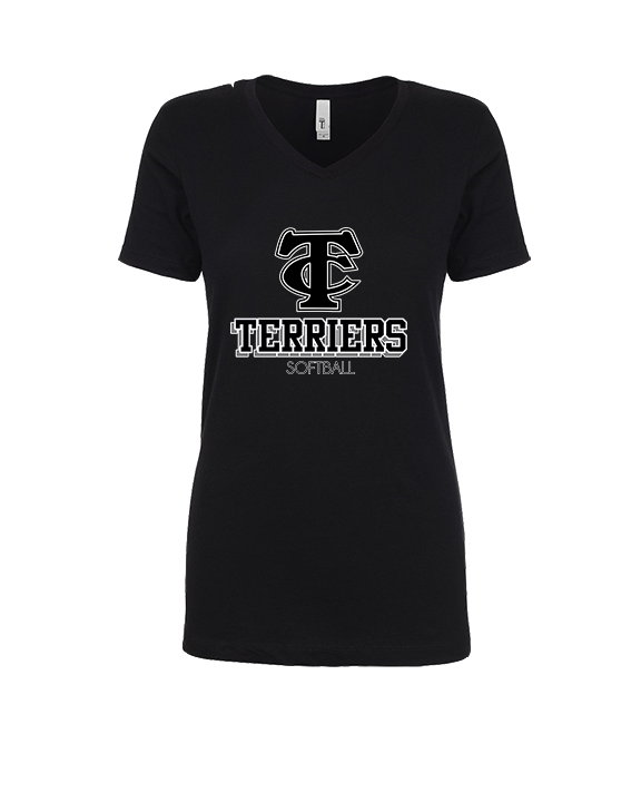 Carbondale HS Softball Shadow - Womens Vneck