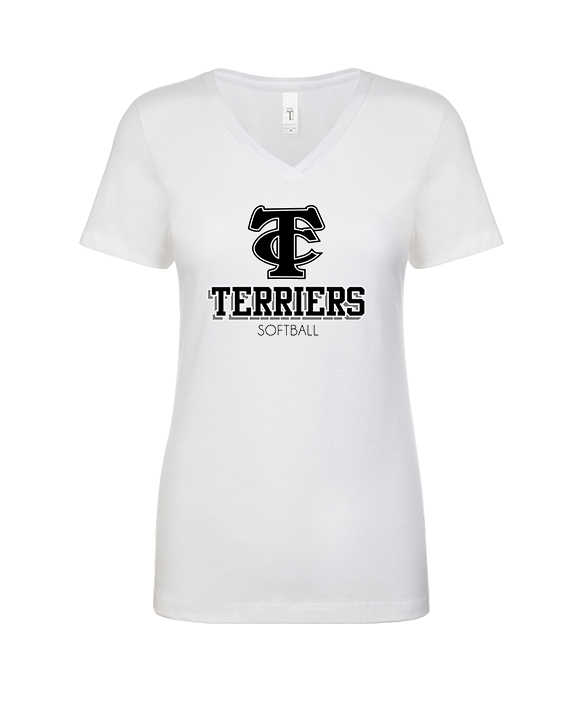 Carbondale HS Softball Shadow - Womens Vneck