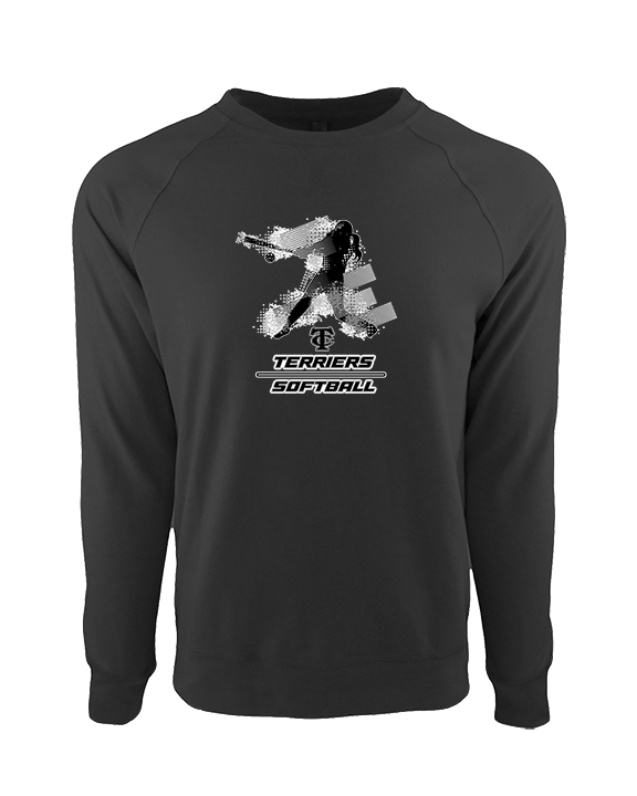 Carbondale HS Softball Swing - Crewneck Sweatshirt