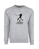 Carbondale HS Softball Swing - Crewneck Sweatshirt