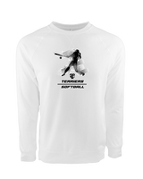 Carbondale HS Softball Swing - Crewneck Sweatshirt