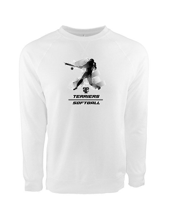 Carbondale HS Softball Swing - Crewneck Sweatshirt