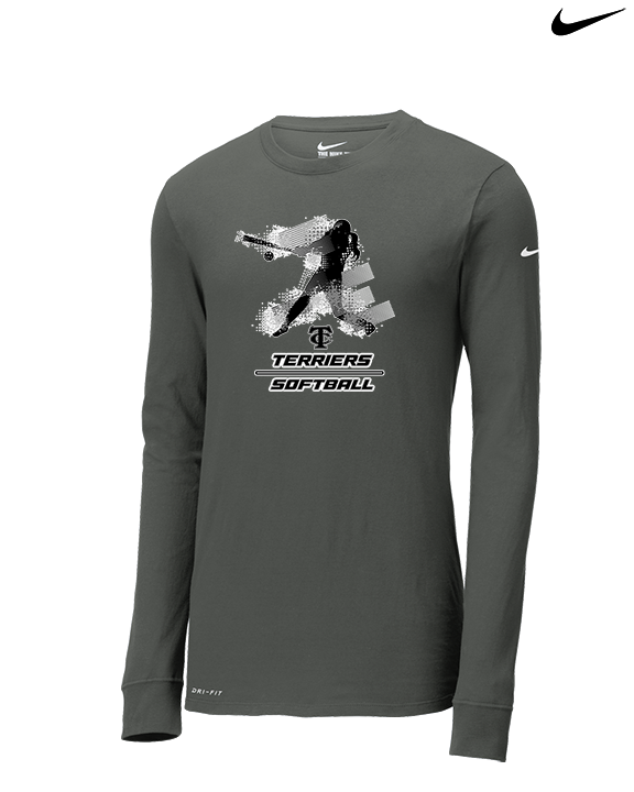 Carbondale HS Softball Swing - Mens Nike Longsleeve