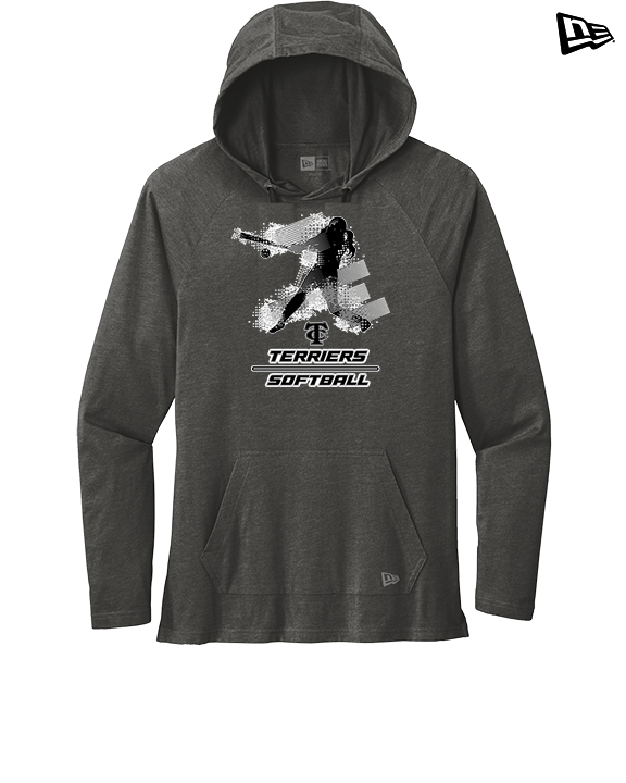 Carbondale HS Softball Swing - New Era Tri-Blend Hoodie