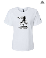 Carbondale HS Softball Swing - Womens Adidas Performance Shirt