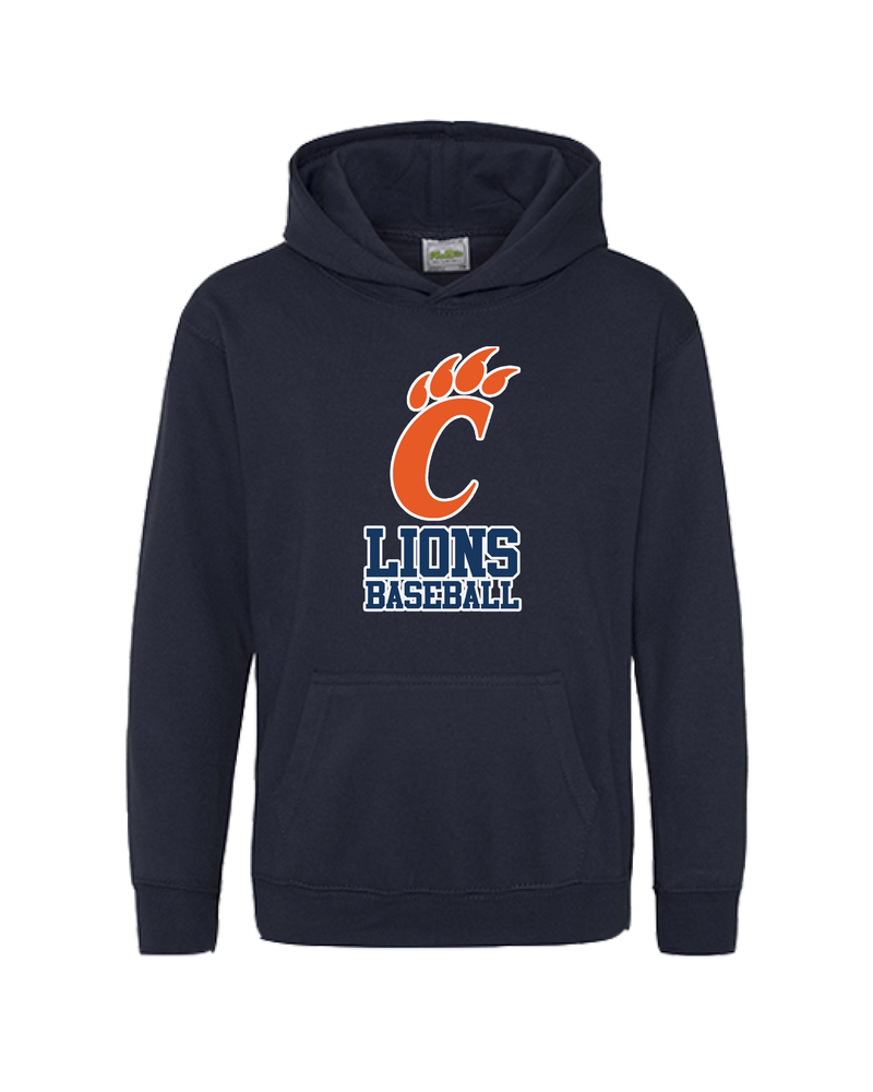 Carterville Baseball Claw - Cotton Hoodie