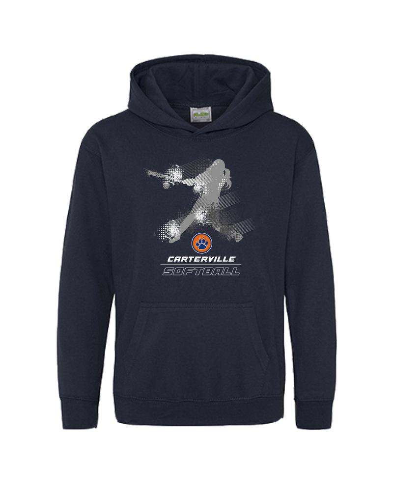 Carterville HS Paw Hitter - Cotton Hoodie