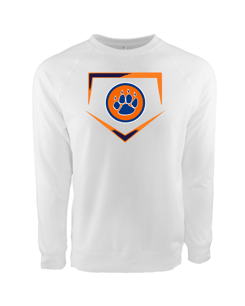 Carterville HS Paw Plate - Crewneck Sweatshirt