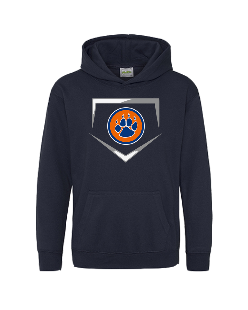 Carterville HS Paw Plate - Cotton Hoodie