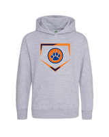 Carterville HS Paw Plate - Cotton Hoodie