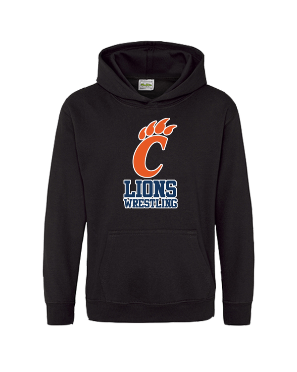 Carterville Wrestling Claw - Cotton Hoodie