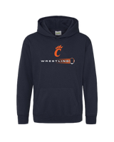 Carterville Wrestling Dots- Cotton Hoodie