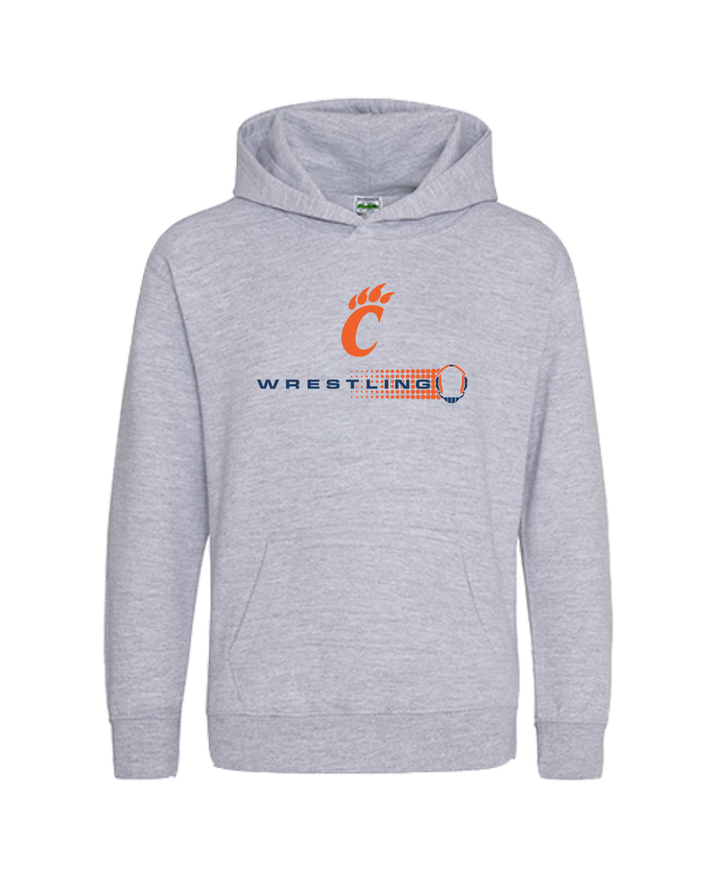 Carterville Wrestling Dots- Cotton Hoodie