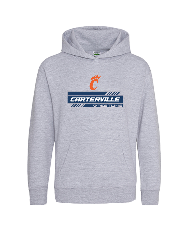 Carterville Wrestling Mascot - Cotton Hoodie