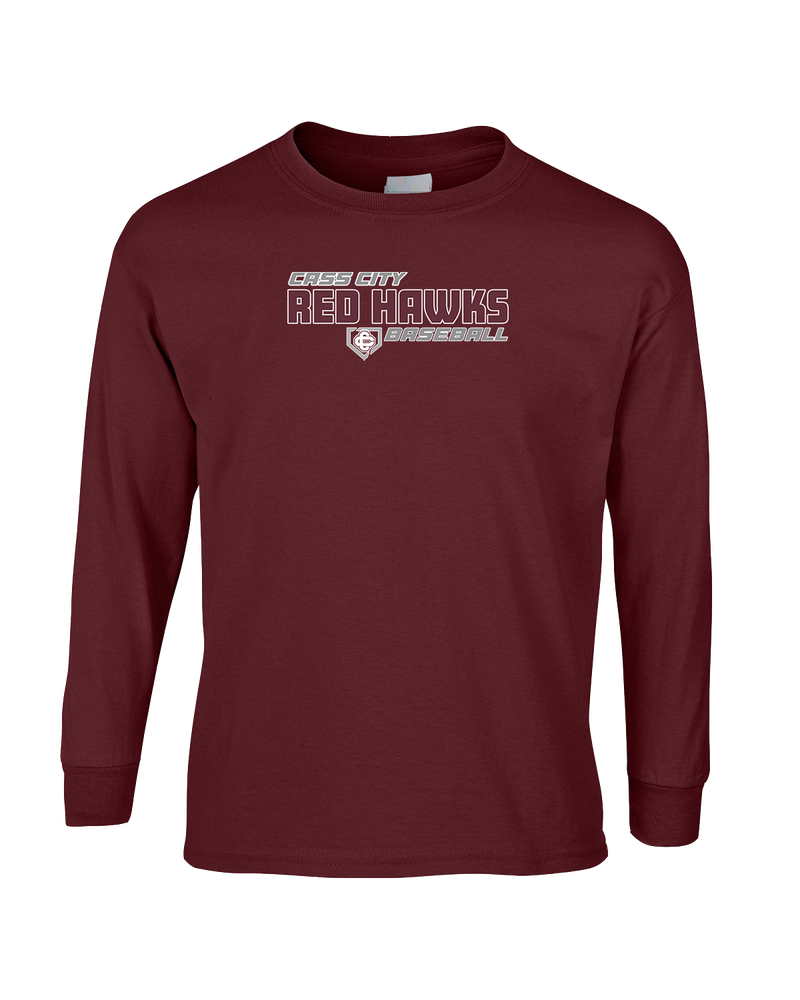 Cass City HS Baseball Bold - Mens Basic Cotton Long Sleeve