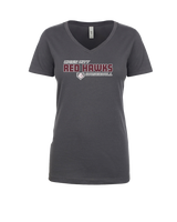 Cass City HS Baseball Bold - Womens V-Neck